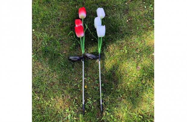 Napelemes leszrhat dekorcis szolr tulipn virg - 2 db / csomag