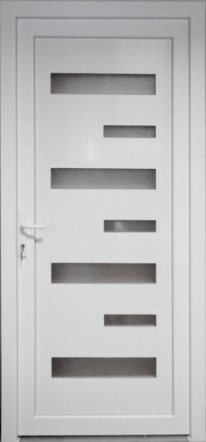 Nápoly 7 üveges bejárati ajtó 95x205 cm raktárról azonnal Győrben