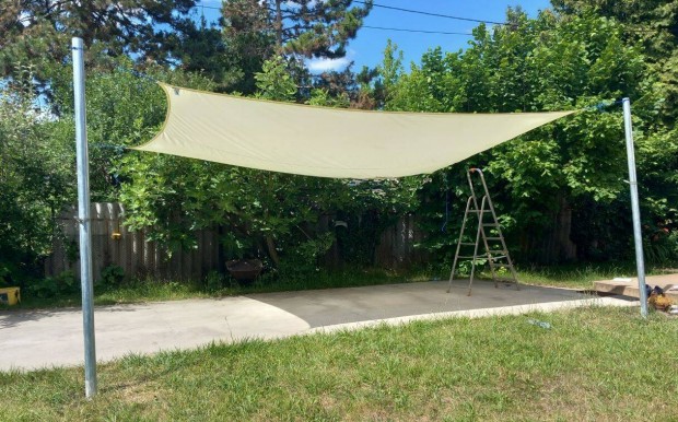 Napvitorla, ponyva, 5x3,5 m téglalap