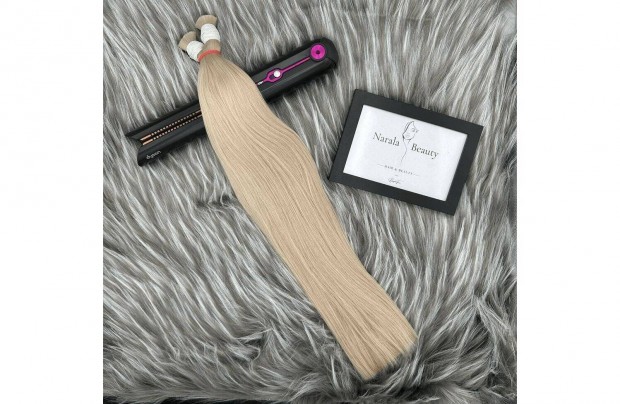 Narala Beauty Royaltress Natúr Emberi Póthaj 100g, Platina Szőke 60cm