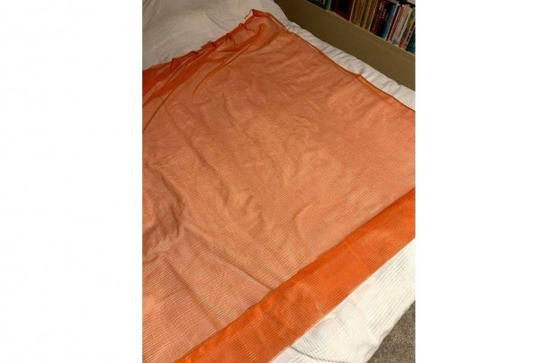 Narancssrga kocks fggny 150x150 cm