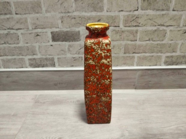 Narancssrga okker jelzett iparmvszeti kermia vza 29.5 cm. (AK291)