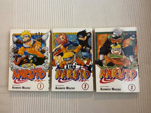 Naruto manga 1-2-3