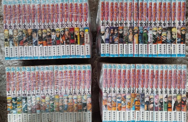 Naruto manga vol. 1-72. (eredeti, japn nyelv kiads)