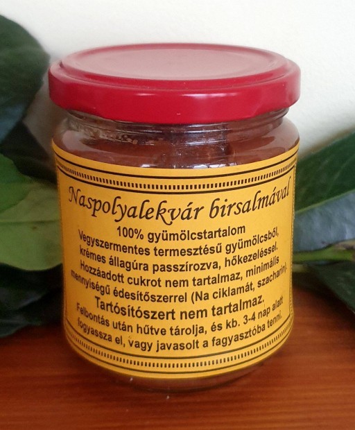 Naspolya lekvr birsalmval, cukor s tartst nlkl, kb. 2 dl, 100%