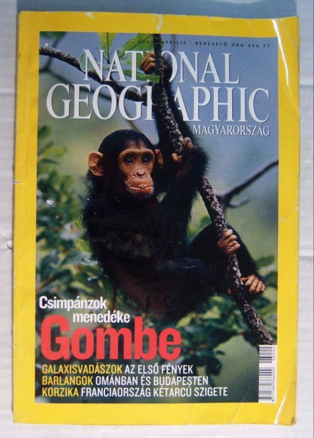 National Geographic Magyarorszg 2003/2 prilis (viseltes) 5kp+tartal