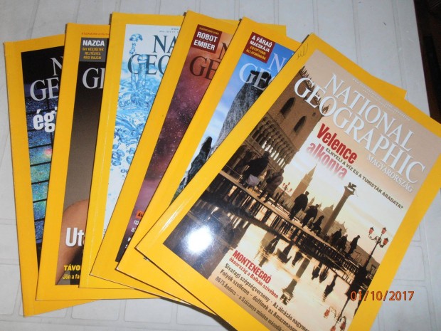 National Geographic folyóirat 6db számai Csak egyben