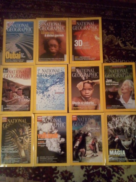 National Geographic magazin 12db egyben elad