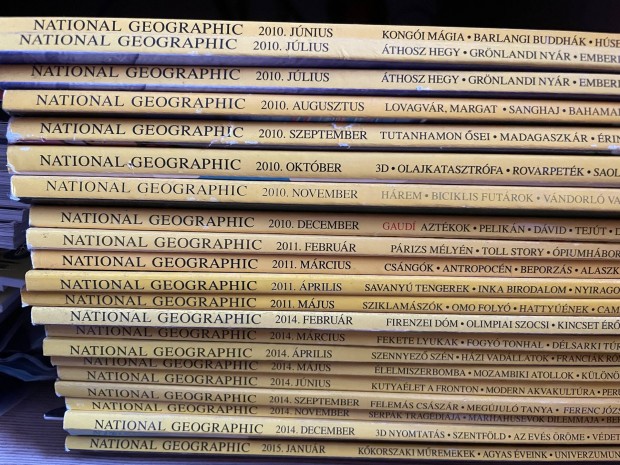 National Geographic magazinok 