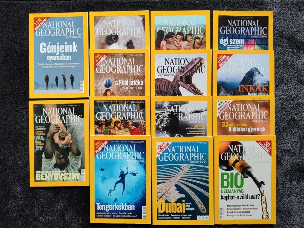 National Geographic magyar magazinok 2004-2009 (14 lapszm)