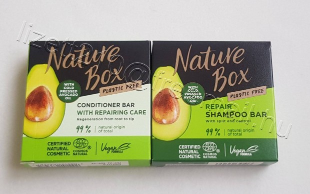 Nature Box avokd szilrd sampon s hajbalzsam szett bontatlan csomag