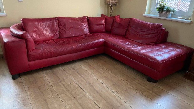 Natuzzi bőr sarokkanapé