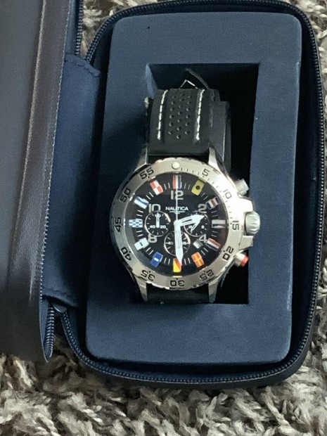 Nautica A29512G Chronograph Quartz ra j hordatlan . Kivl s ritka 