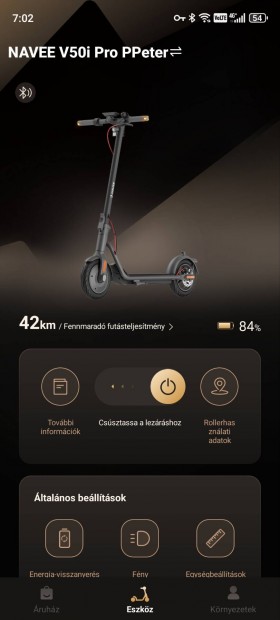 Navee V50i Pro elektromos roller, ajándék pumpával és lakattal