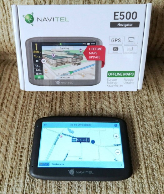Navitel Navigator E500 GPS, �lettartami Eur�pa t�rk�pfriss�t�ssel