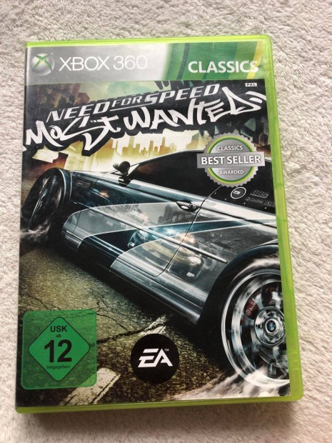 Need for Speed Most Wanted Xbox 360, nmet nyelv jtk