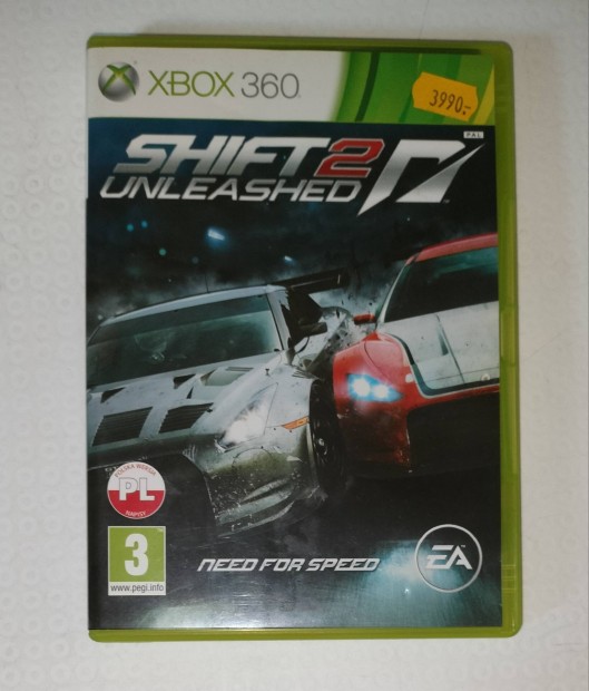 Need for speed Shift 2 Unleashed Xbox 360 jtk 