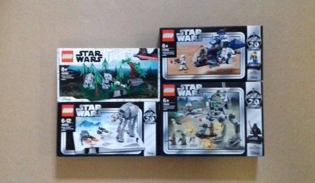 Négy 20.évfordulós új Star Wars LEGO 75261 75262 40333 40362 Fox.árban