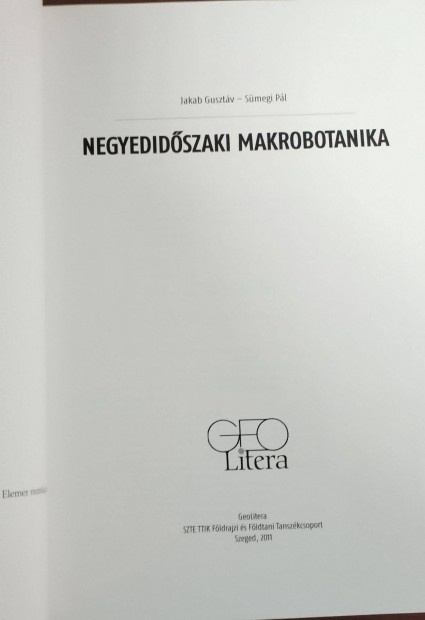 Negyedidőszaki makrobotanika