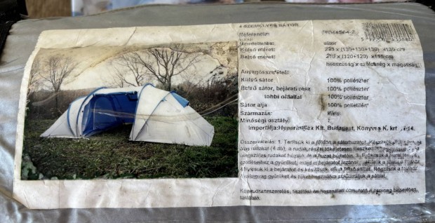 Négyszemélyes sátor