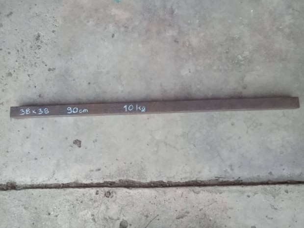 Négyzetvas: 38x38x960 és 50x50x1260