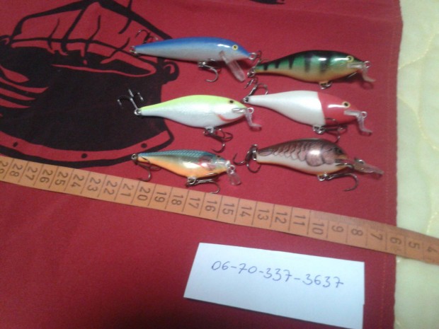 Nehezen beszerezhet Rapala Wobblerek + ajndk dobozkk!