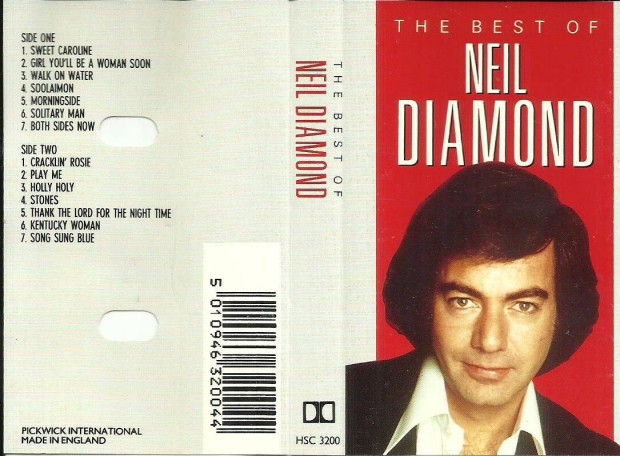 Neil Diamond:The greatest hits 1966-1992 magnkazetta Holland kiads