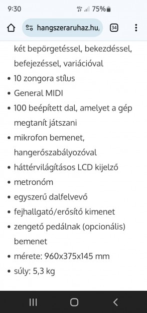 Nem hasznlt szinti.