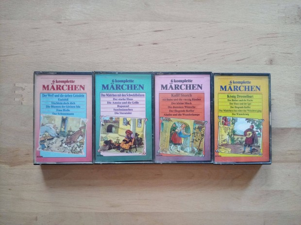 Német Grimm Andersen Märchen magnókazetta mese kazetta