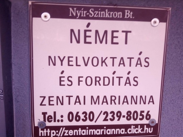 Nmet nyelv oktats Nyregyhzn online is