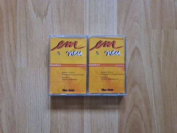 Német nyelv tanulás kazettás magnó deck kazetta 2 db