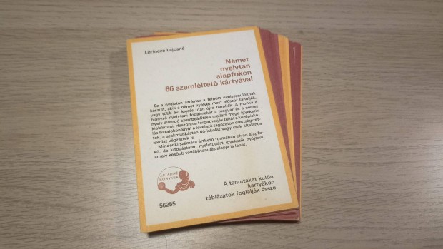 Német nyelvtan alapfokon - 66 tanuló kártya