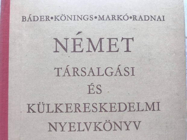 Nmet trsalgsi s klkereskedelmi nyelvknyv