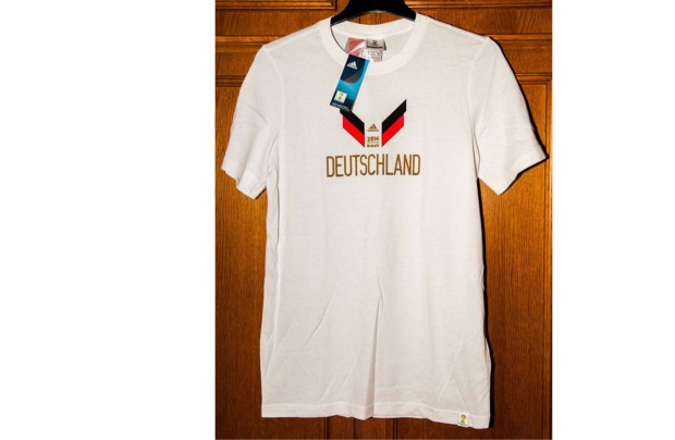 Német válogatott fehér eredeti adidas VB 2014 póló (XL, 176)