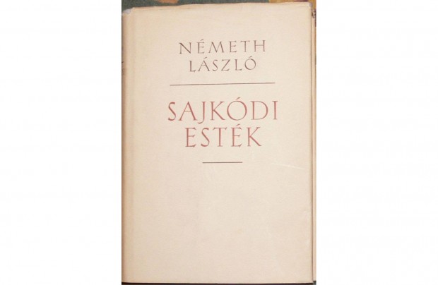 Nmeth Lszl - Sajkdi estk