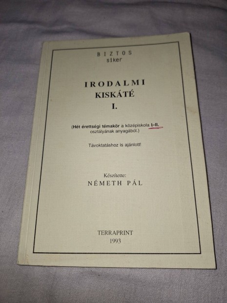 Nmeth Pl-Irodalmi Kiskt I.(Terraprint 1993)