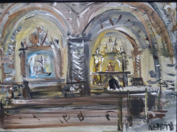 Nmeth Zoltn Templomban szignzott festmnye elad