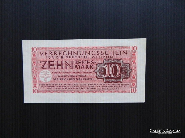 Nmetorszg 10 reichsmark bankjegy 1944 ! 01 Ritkbb bankjegy