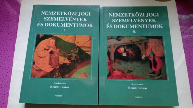 Nemzetközi jogi szemelvénye és dokumentumok I-II 3000 Ft