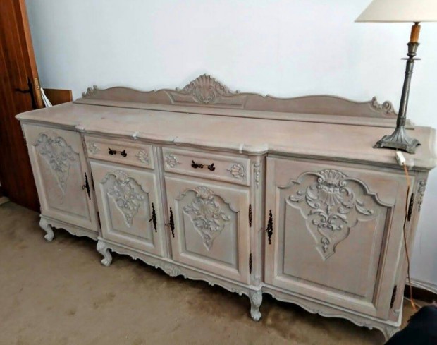 Neobarokk 240 cm -es provence tálaló-komód