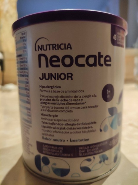 Neocate Junior tpszer bontatlan