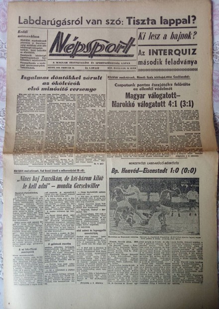 Npsport napilap 1969. februr 10.