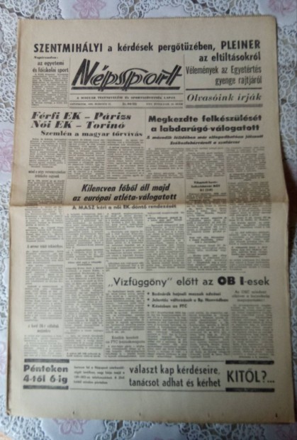 Npsport napilap 1969. mrcius 13.