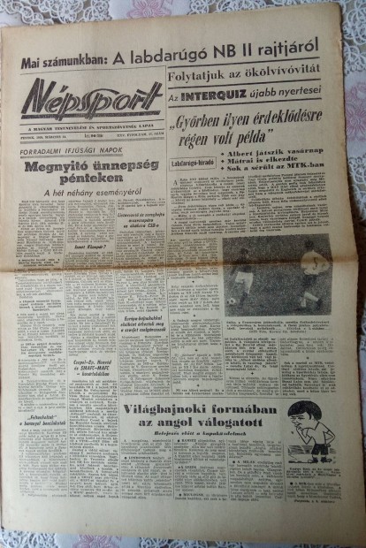 Npsport napilap 1969. mrcius 14.