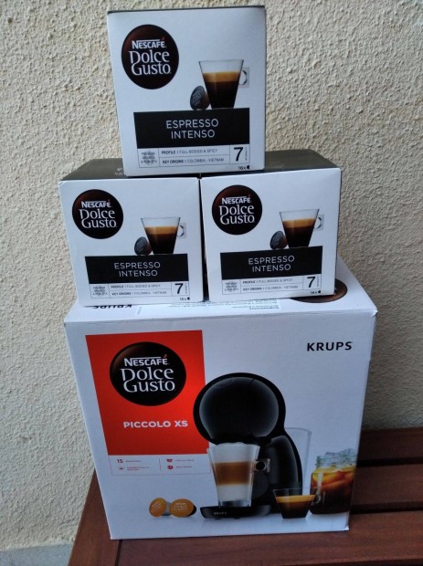 Nescafé Dolce Gusto Piccolo XS ,Krups kávéfőző 77 db kapszulával