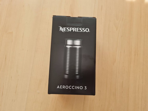 Nespresso Aeroccino, új,  fekete