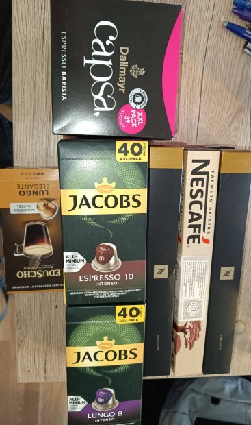 Nespresso,Jacobs kv kapszulk