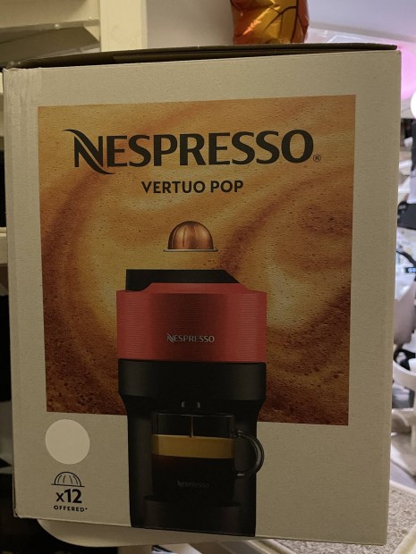 Nespresso Vertuo Pop kluszfehr kvfz elad 