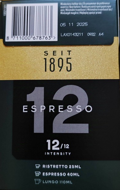 Nespresso kompatibilis 200 db Jacobs kvkapszula elad