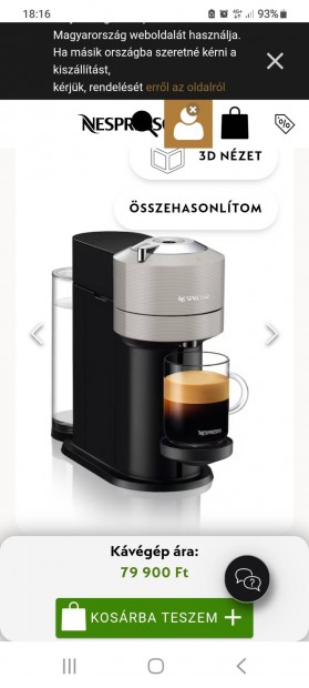 Nesspresso Vertuo Next kapszuls kvfz